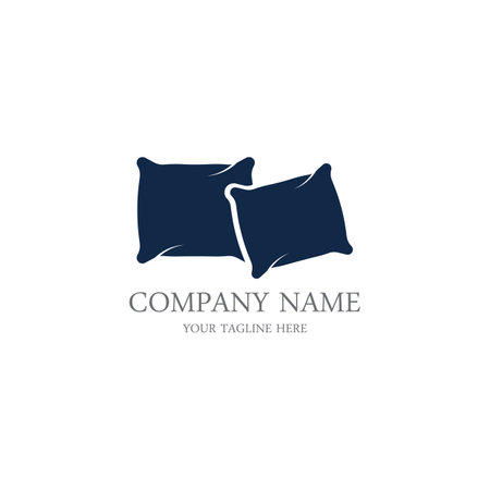 Bed logo vector illustration design template.Bed logo vectorのイラスト素材