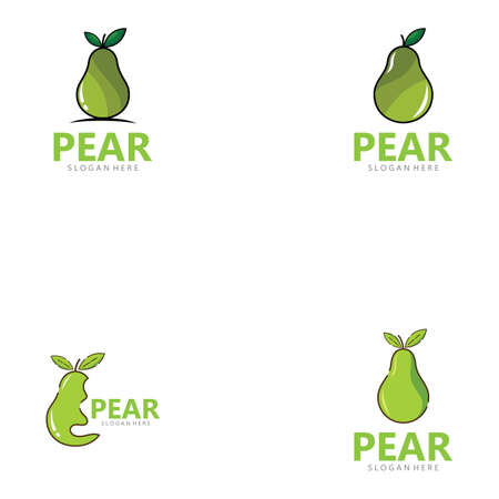 Pear logo images illustration design iconのイラスト素材