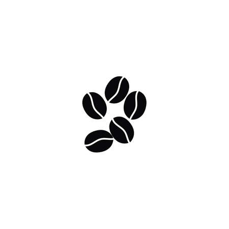 coffee bean icon vector illustration templateのイラスト素材