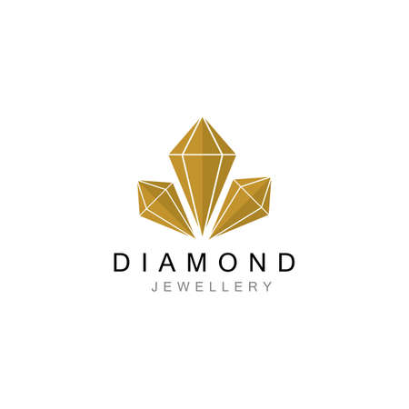 Diamond Jewellery Logo Design Vector Templateのイラスト素材