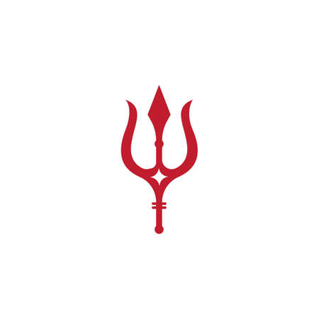 Trident Logo Template vector icon illustration designのイラスト素材