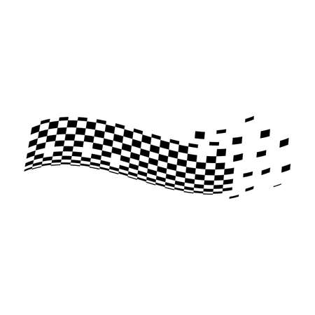 Race flag icon  simple design race flag logo templateのイラスト素材
