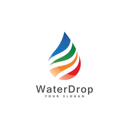 Water drop logo images setのイラスト素材