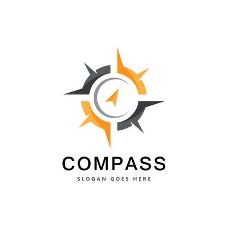 Creative Compass Concept Logo Design Templateのイラスト素材
