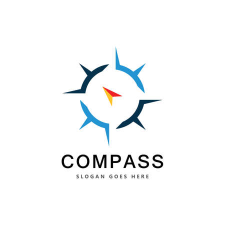 Creative Compass Concept Logo Design Templateのイラスト素材
