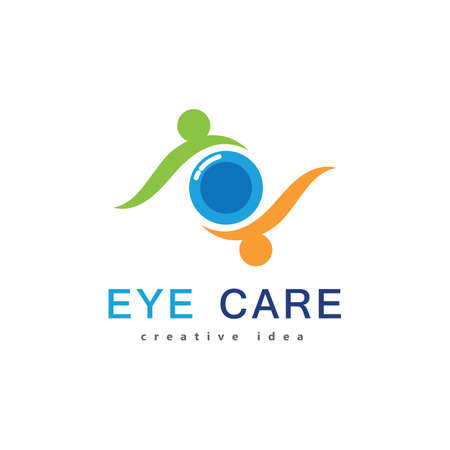eye care logo designのイラスト素材