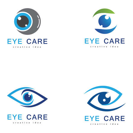 eye care logo designのイラスト素材