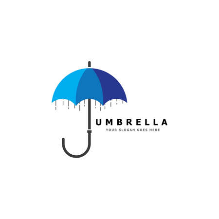 umbrella logo design iconのイラスト素材