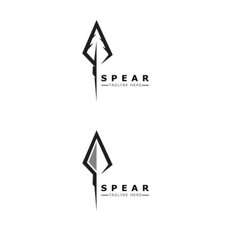 Spear vector illustration icon Template designのイラスト素材