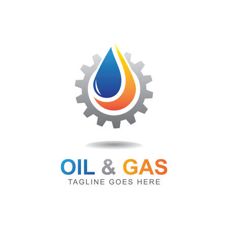 Oil And Gas Logo Design Vector Templateのイラスト素材