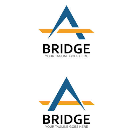 Bridge vector icon illustration design templateのイラスト素材
