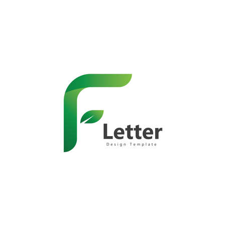 Letter F logo icon design template elementsのイラスト素材