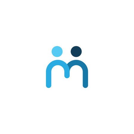 Letter M logo icon design templateのイラスト素材