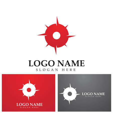 Compass  compass rose  magnetic compass navigation iconのイラスト素材