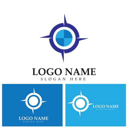 Compass  compass rose  magnetic compass navigation iconのイラスト素材