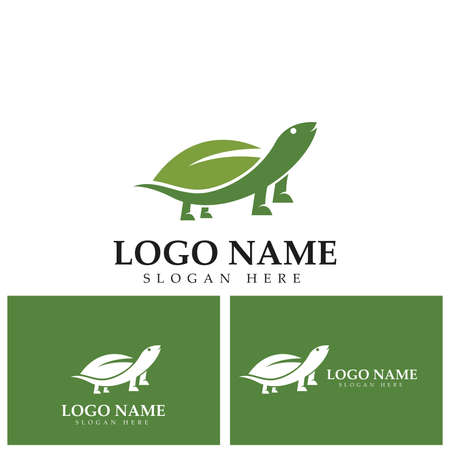 Turtle abstract logo design vectorのイラスト素材