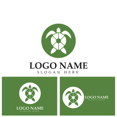 Turtle abstract logo design vectorのイラスト素材