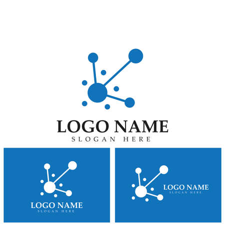molecule logo icon vector designのイラスト素材