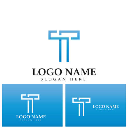 Letter T logo icon design element templateのイラスト素材