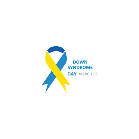 World Down syndrome day. Down syndrome awareness concept. Vector Illustrationのイラスト素材