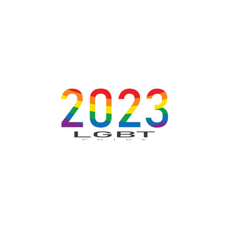LGBT pride rainbow flag logo icon