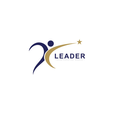leadership logo success logo and education logo vectorのイラスト素材