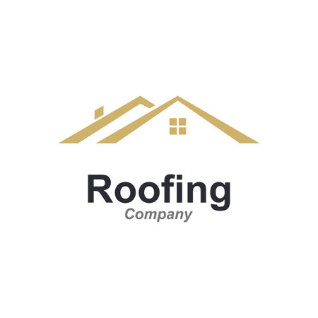 roof house icon logo vectorのイラスト素材