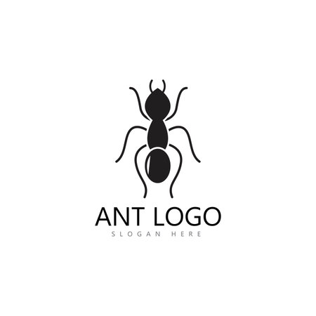 ant logo template vector illustration designのイラスト素材