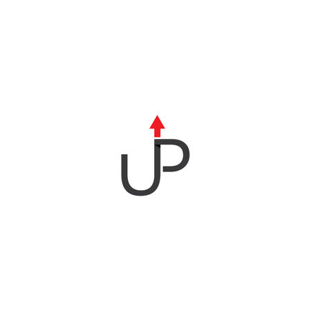up arrow Vector icon design illustration Templateのイラスト素材