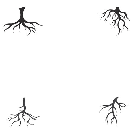 Root vector illustration template designのイラスト素材