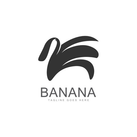 Banana logo template vector icon illustration designのイラスト素材