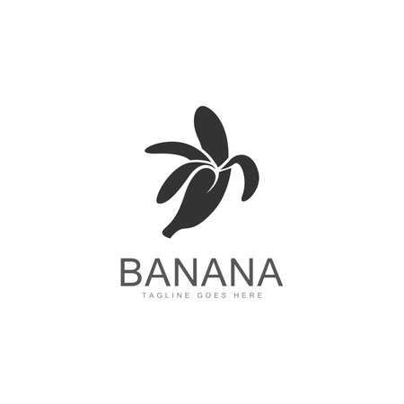 Banana logo template vector icon illustration designのイラスト素材