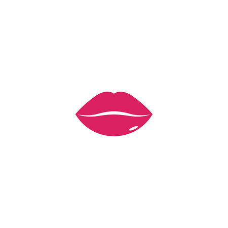 lips icon cosmetic logo vector templateのイラスト素材