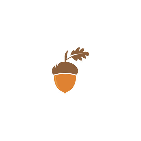 oak acorn vector illustration design templateのイラスト素材