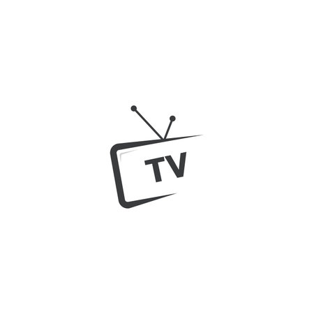 cTV or Television channel icon logo design vector templateのイラスト素材