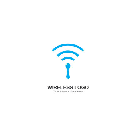 wireless signal logo design template wifiのイラスト素材