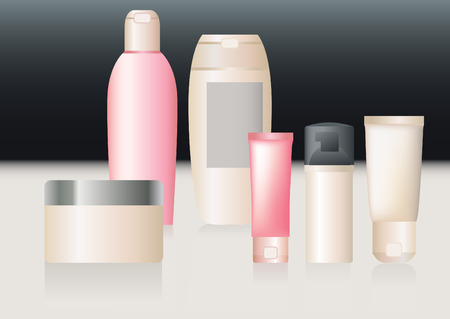 A vector pack of cosmetics. Editableのイラスト素材