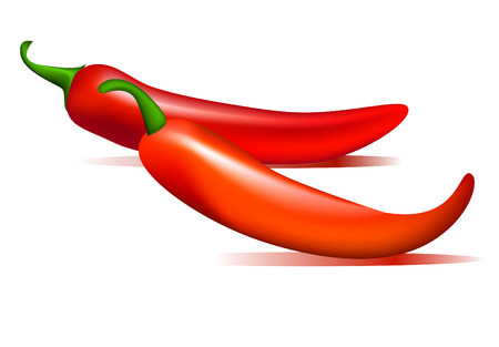 Red hot vector chiliのイラスト素材
