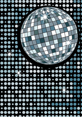 Disco gold party ballのイラスト素材