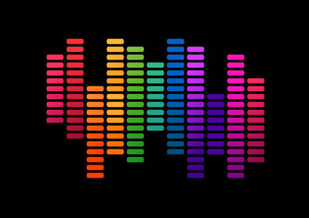 Abstract multi-colored lines のイラスト素材