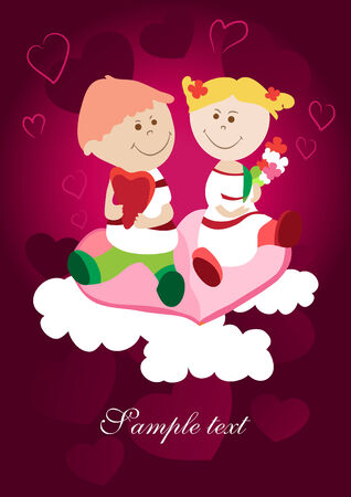 Boy and girl のイラスト素材