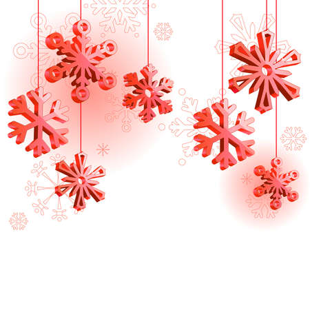 Winter background with snowflakes のイラスト素材