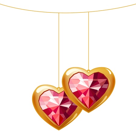 Collection of different heart shapesのイラスト素材