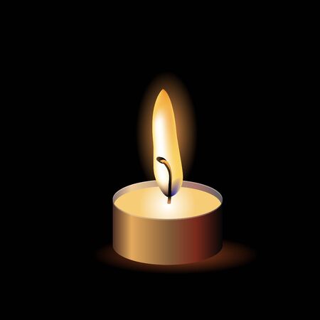 Burning candleのイラスト素材