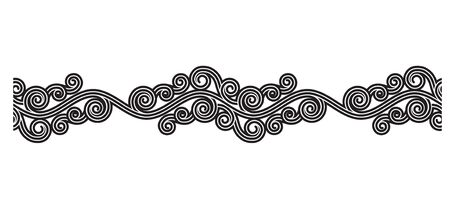 Seamless horizontal borderのイラスト素材