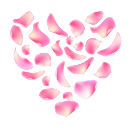 Rose heart. Template for festive design, announcements, advertisement.のイラスト素材