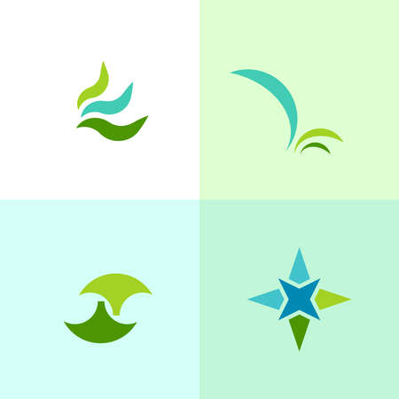 Different abstract trendy symbolsのイラスト素材