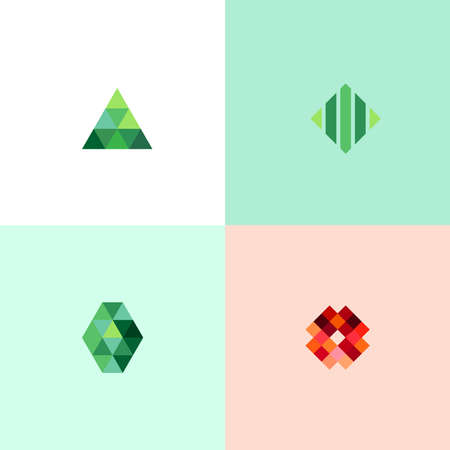Different abstract trendy symbolsのイラスト素材