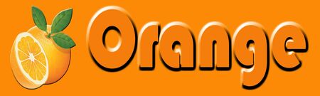 orange color letter word font illustration image designのイラスト素材