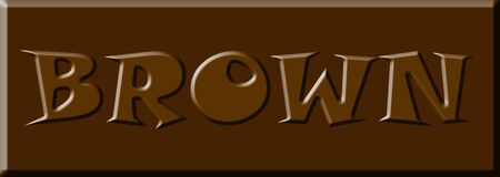 brown color letter word font illustration image designのイラスト素材